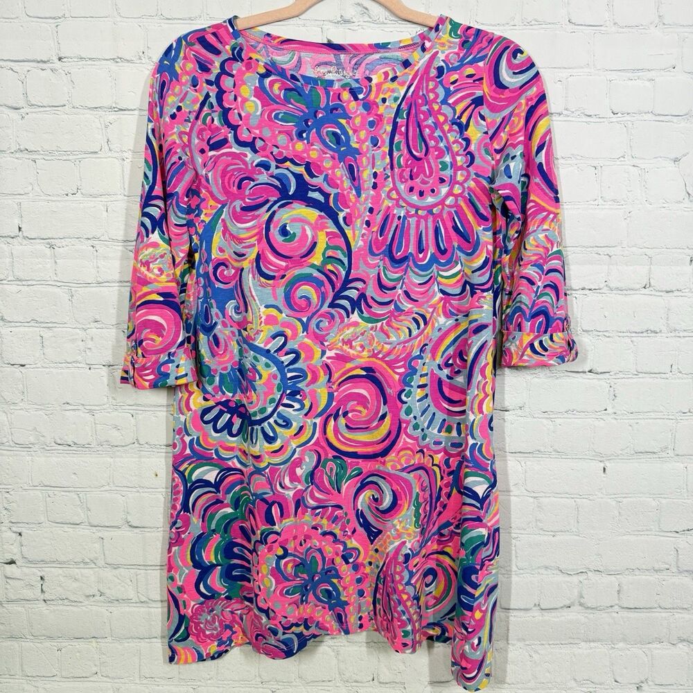 Lilly Pulitzer Girls Mini Sophie Dress Large 14-16 UPF 50 Resort Preppy - Picture 2 of 14